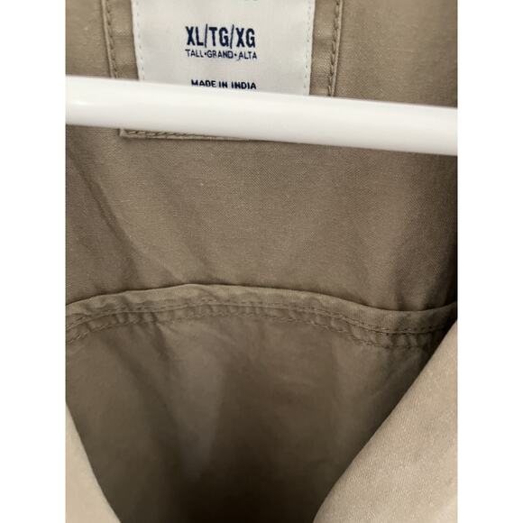 Old Navy Women Teen XL Khaki Cotton Jacket Utility Military Grunge Outdoors - Picture 2 of 7